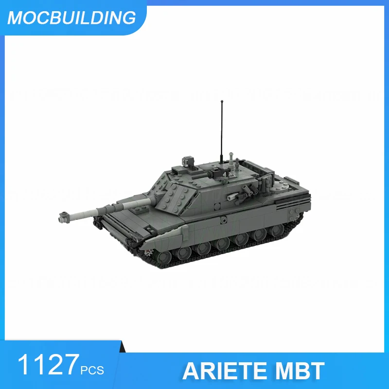 

Строительные блоки MOC, основной боевой танк ARIETE MBT, масштаб 1/35, строительные блоки, военные Обучающие игрушки, подарки, 1127 шт.