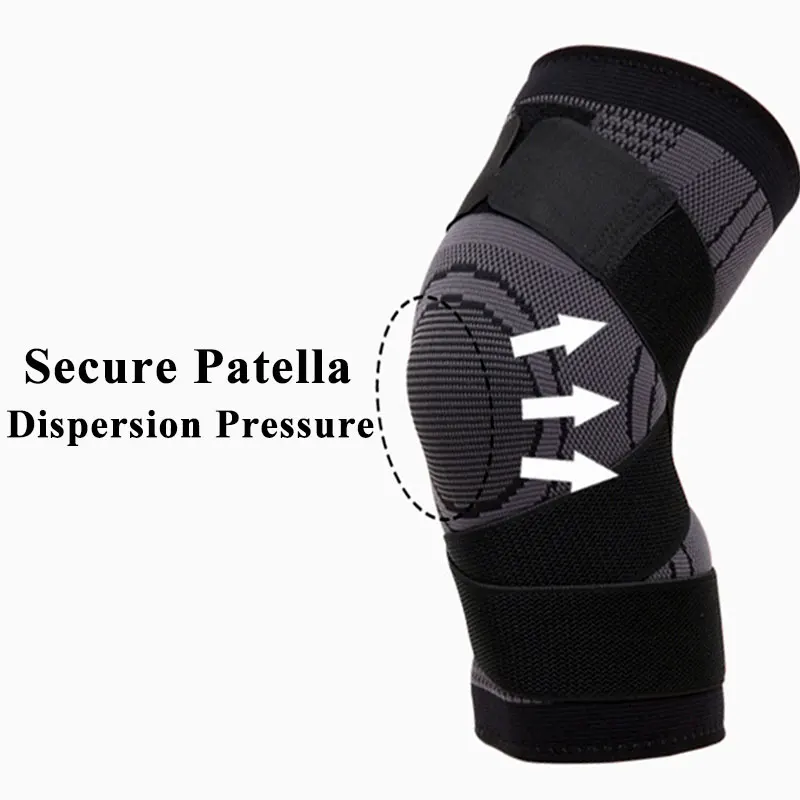 2 Pieces Reinforced Sports Knee Support Non-Slip Knee Pads Knee Protector Knee Brace