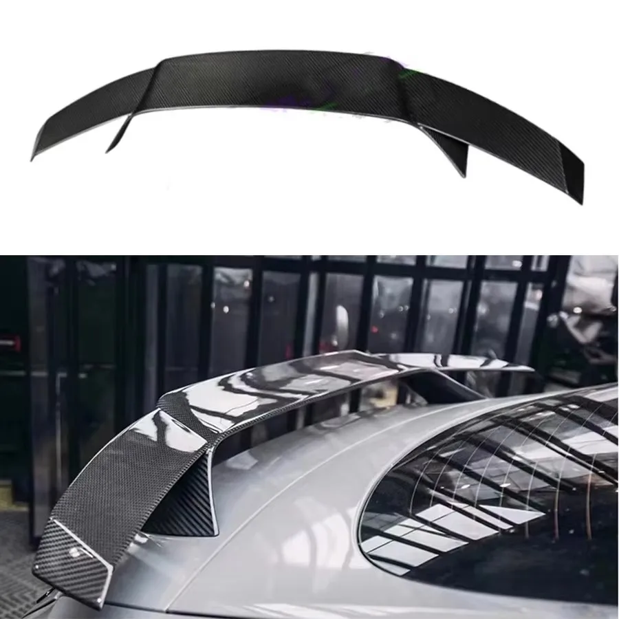 For Mercedes Benz AMG GT GTS GT50 GT53 GT63 BS Style Carbon Fiber Tail fins Rear Trunk Spoiler Guide Wing Rear Wing Diverter