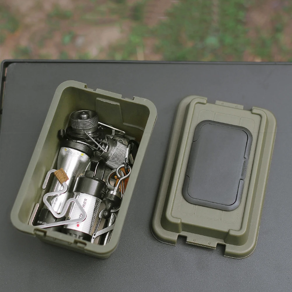 Multifunctional Outdoor Storage Box 1.1L Portable Napkin Paper Tissue Storage Case Moisture-Resistant for Camping Hiking Travel