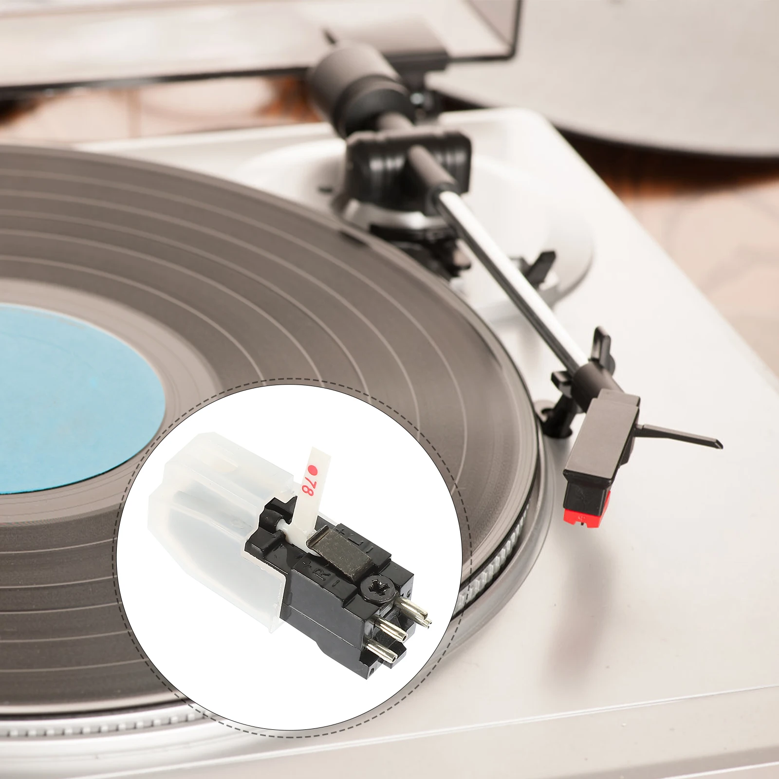 

Stylus Cartridge for Turntable Gramophone Needle Replacement Parts Dual Channel Separation Extended Frequency DJ Equipment