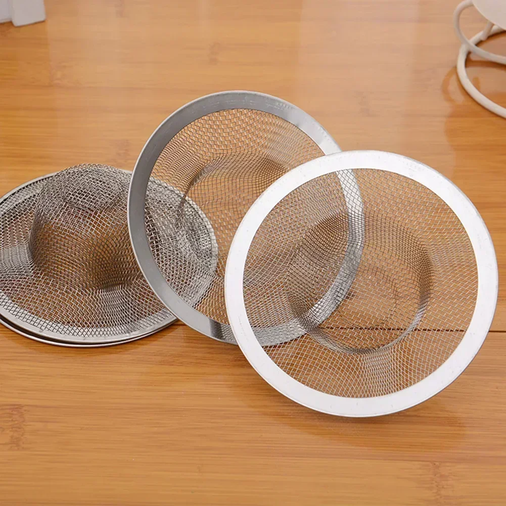 

5cm Sink Mesh Strainer Kitchen Water Sink Filter Stainless Steel Bathroom Floor Drain Cover Shower Hair Catcher Stopper
