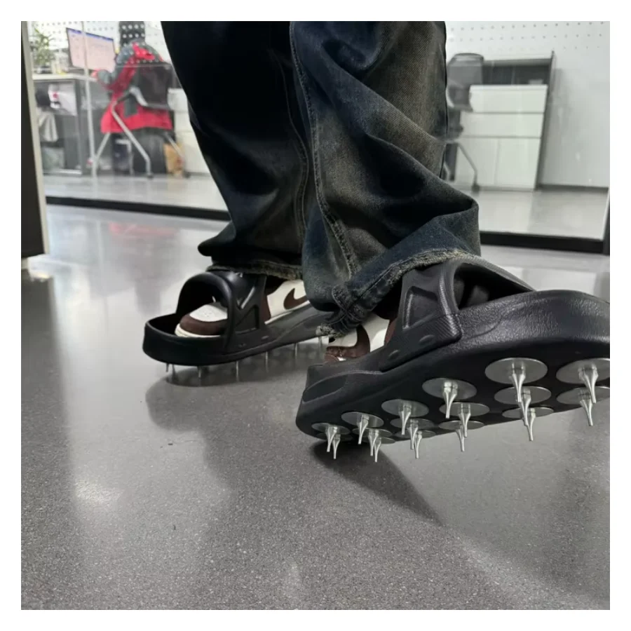 

In Stock Epoxy Floor Spikes Shoes Fully Assembled Epoxy Flooring Epoxy Shoes for Floor Construction