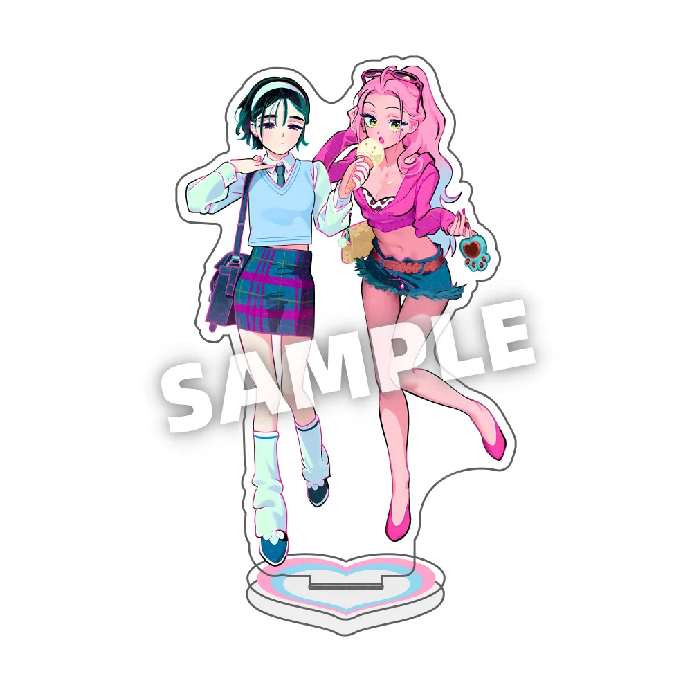 Anime ALIEN STAGE IVAN TILL LUKA SUA MIZI Geschenkspielzeug Acryl-Standmodell Actionfigur Ornament Zubehör Modell Desktop-Schlüsselanhänger