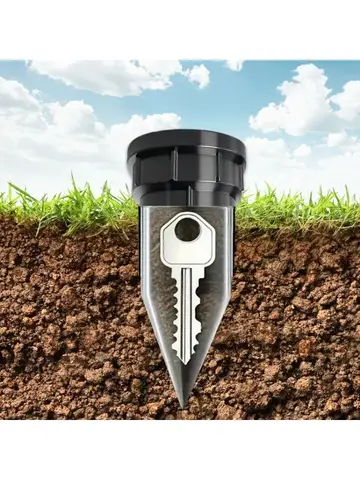 Garden Key Hider, Realistic Underground Watering Can Key Safe, No Battery Needed, Durable Plastic for Outdoor Garden Security