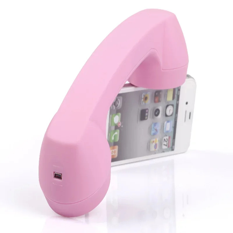 Decorative Wireless Retro Telephone Handset Bluetooth-compatible Phone Headphones External Mic Speaker Phone Call Receiver Gifts - view 4