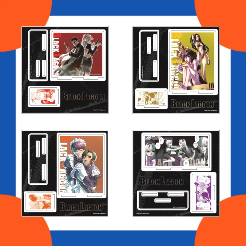 Черная лагуна, иллюстрированная версия, акриловая подставка, фигурка, подставка, тарелка, реквизит для косплея, декор, подарок с героями мультфильмов, праздничные подарки Черная лагуна, иллюстрированная версия, акриловая подставка, фигурка, подставка, тарелка, реквизит для косплея, декор, подарок с героями мультфильмов, праздничные подарки