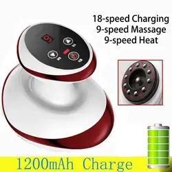 Electric Guasha  Massage Cupping Body Massager Vacuum Cans Suction Cup Heating Fat Burner Anti-cellulite Home Scraping Massage