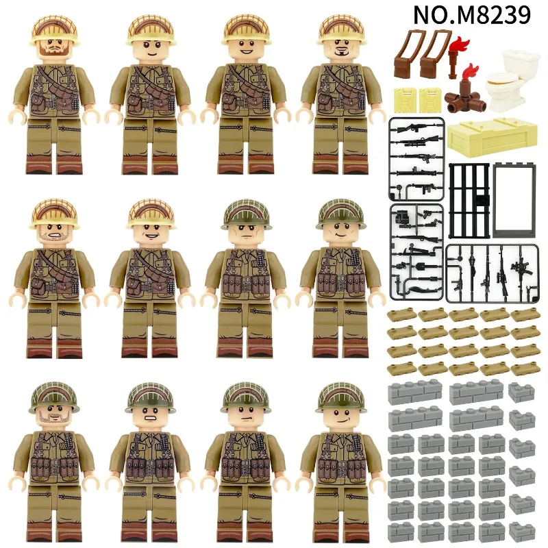 

Kids Building Blocks Mini Figures Humanoid Dolls Cartoon Toy Educational Playset Birthday Gift for Creative toy Boys Girls