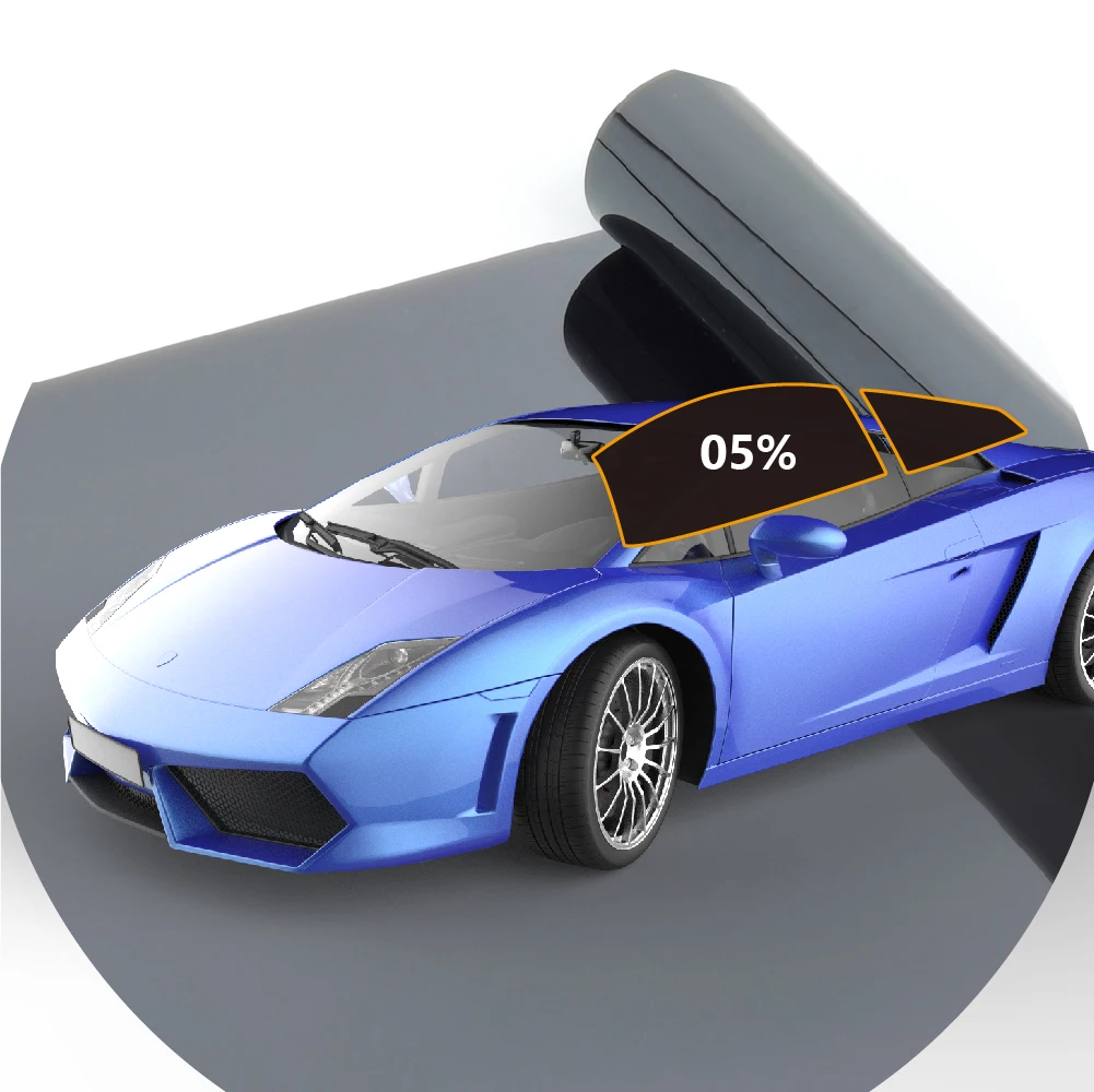 4mil kwaliteit 2PLY auto getinte glasbeschermingsfilmrol 60 inch x 100ft vel papier