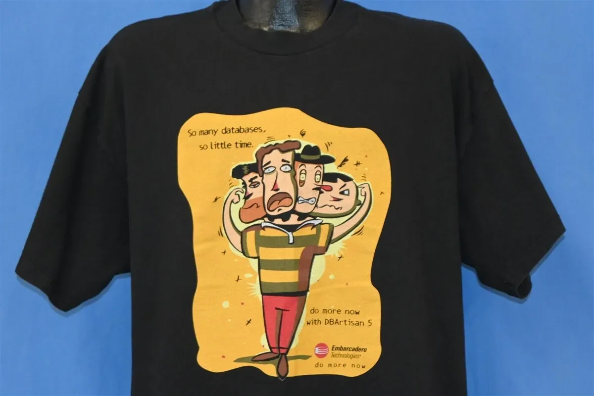 Y2K Embarcadero Technologies Do More Now With DBArtisan 5 Software T Shirt Extra Large