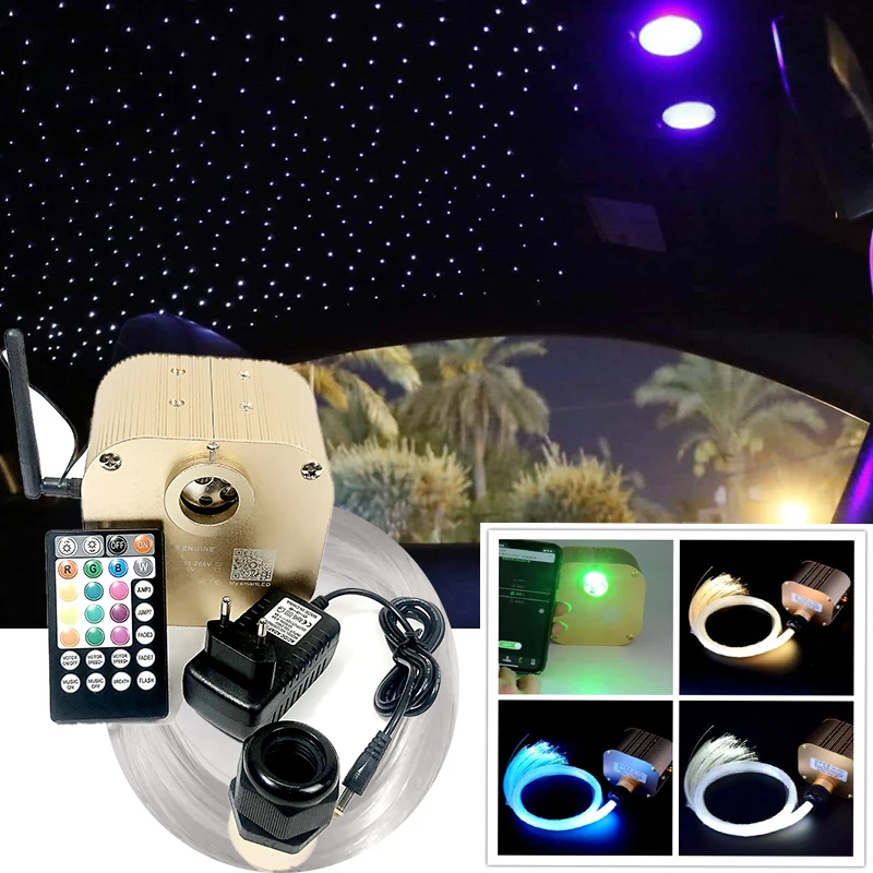 

Optical fiber lamp Twinkle Fiber Optic Star ceiling kit Bluetooth APP Control Starry Car LED Light Kid Room Ceiling RGB COLOR