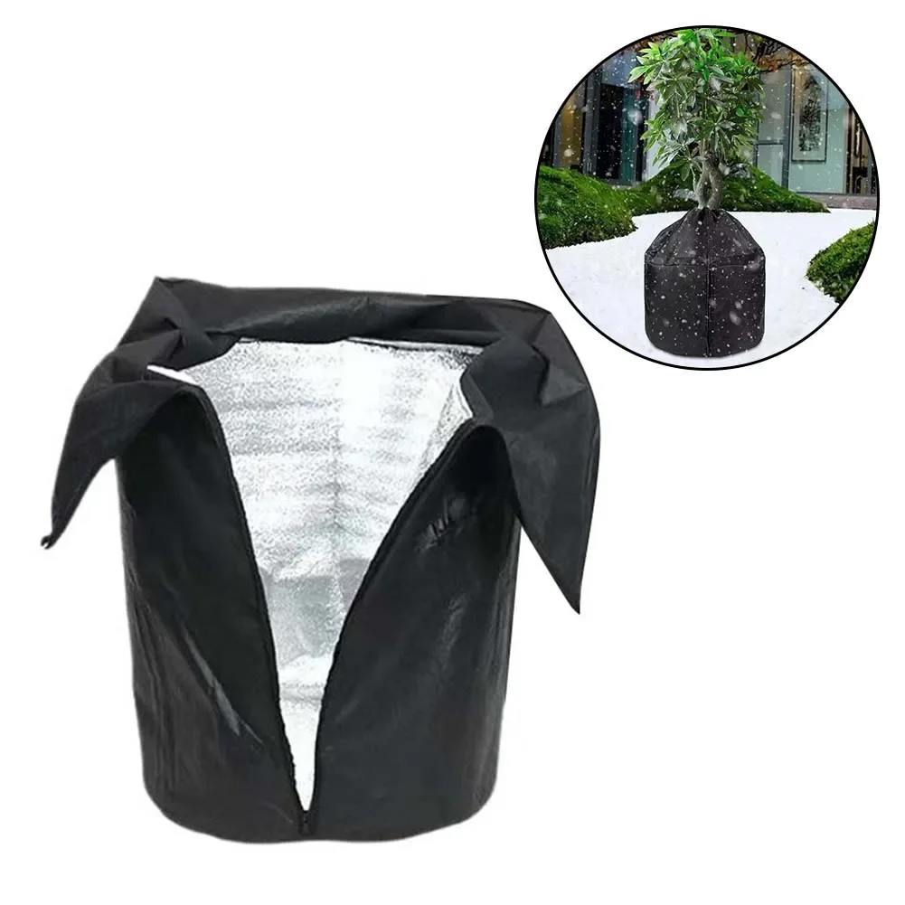 Plant Frost Protector Anti Freezing Pot Cover 210D Oxford Cloth Heat Preservation Thermal Aluminum Film Outdoor Plant Protection