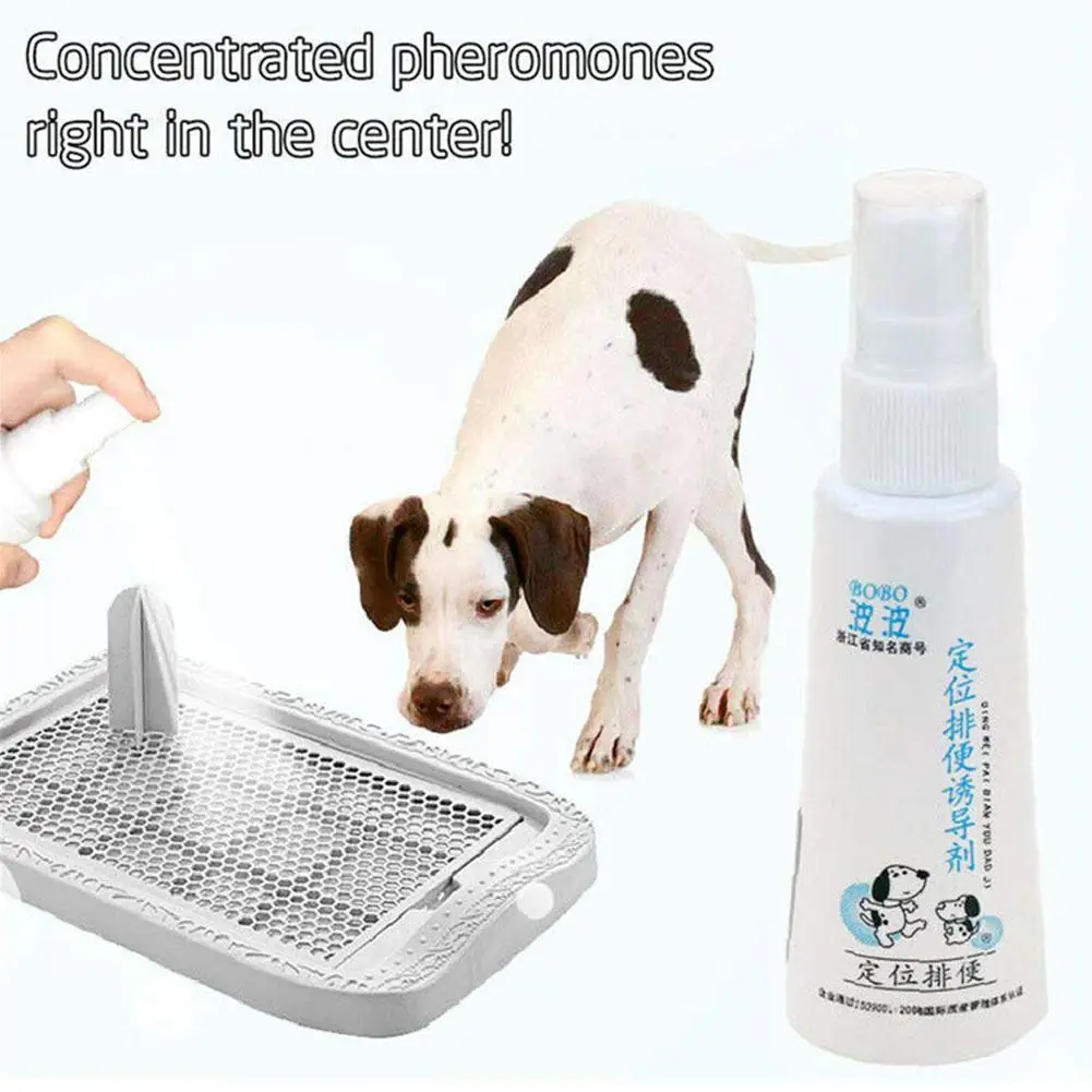 60ML Pet Dog Spray Inducer Dog Toilet Training Puppy Positioning Defecation Pet Potty Training Spray Effective Positioning Defec