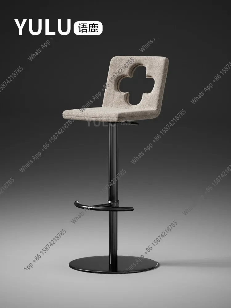 

Xx Clover Bar Chair Original Designer Liftable Swivel Island Chair Home Light Luxury High-end Bar Chair