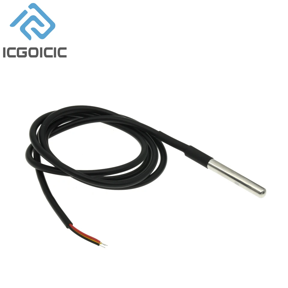 1/10 sztuk DS18B20 wodoodporny gwint sonda temperatury czujnik temperatury pakiet ze stali nierdzewnej 1/2/3/5/10 metrów dla Arduino — zdjęcie 6