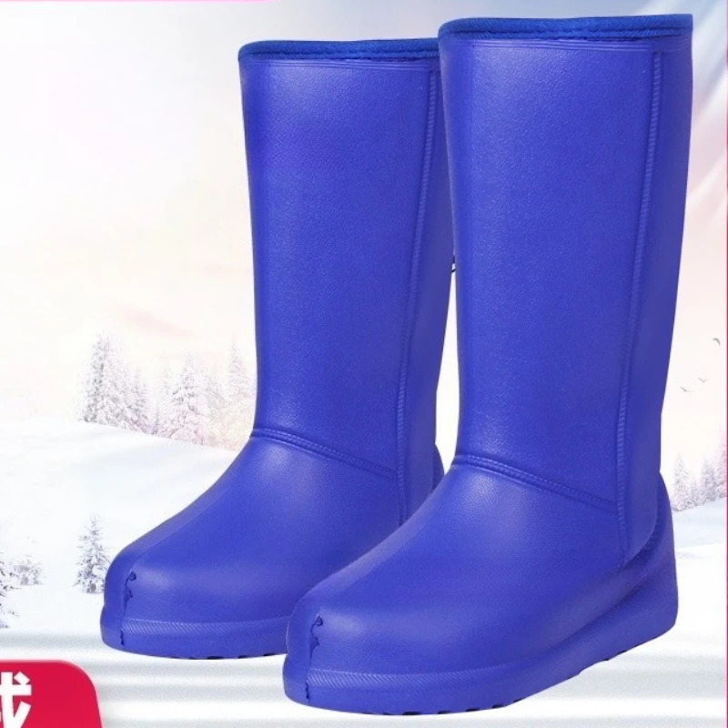 

Женские резиновые сапоги на толстой подошве, универсальная корейская версия, нескользящая, износостойкая, повседневная уличная резиновая обувь для взрослых botas