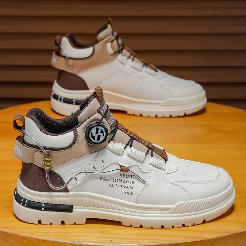 Envío gratuito. Zapatos para hombre, estilo casual, de caña alta, antideslizantes, impermeables, tipo botas de desierto, con cremallera, ideales para actividades al aire libre, senderismo y trabajo. Zapatillas deportivas para primavera y otoño.