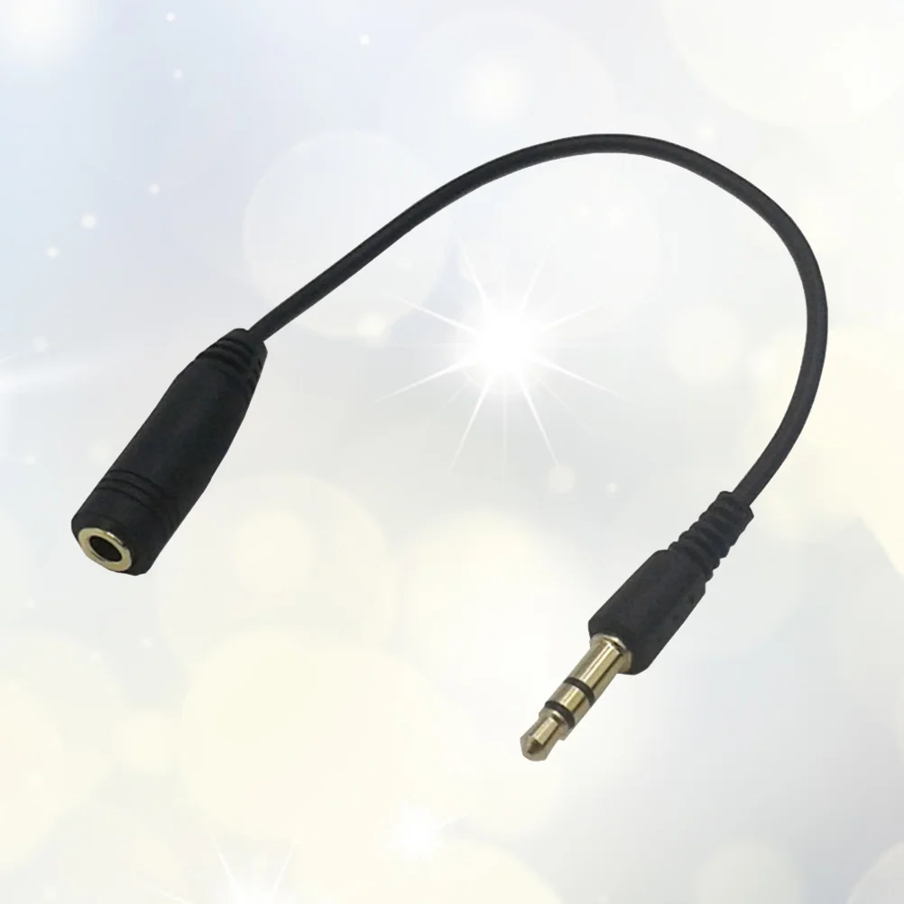 23Cm 3.5Mm Stereo Male To Female Audio Aluminum Alloy Shell Wire Core Low Signal Loss Compatible With Ios Aux Devices Headphone