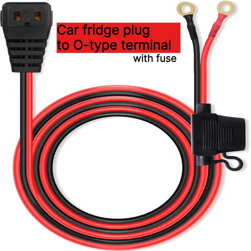 12AWG DC Power Cord Harness with M8 Terminal Adapter for Car Refrigerators Plug Cable for Portable Automotive Refrigerators