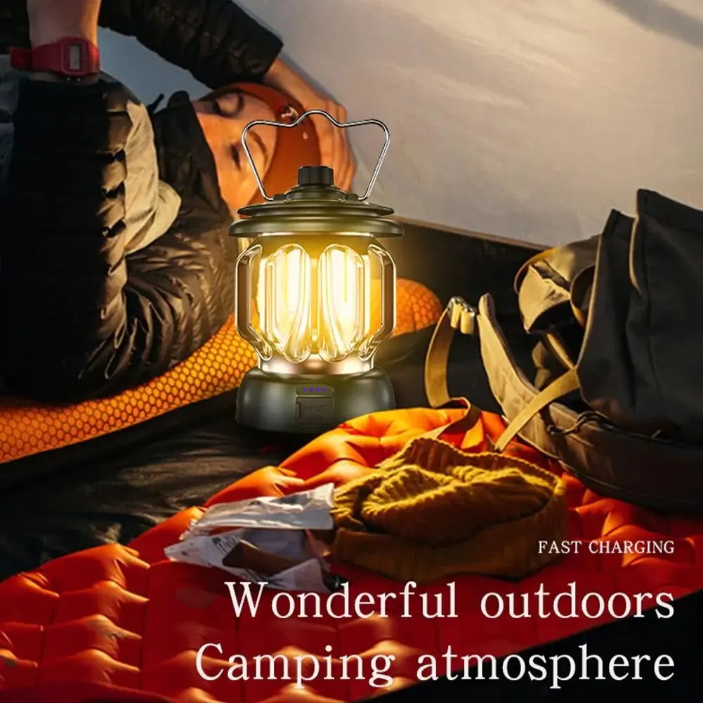 Lampa kempingowa Led 18650 bateria litowa wielofunkcyjny światła do namiotu do wędrówek na zewnątrz Camping