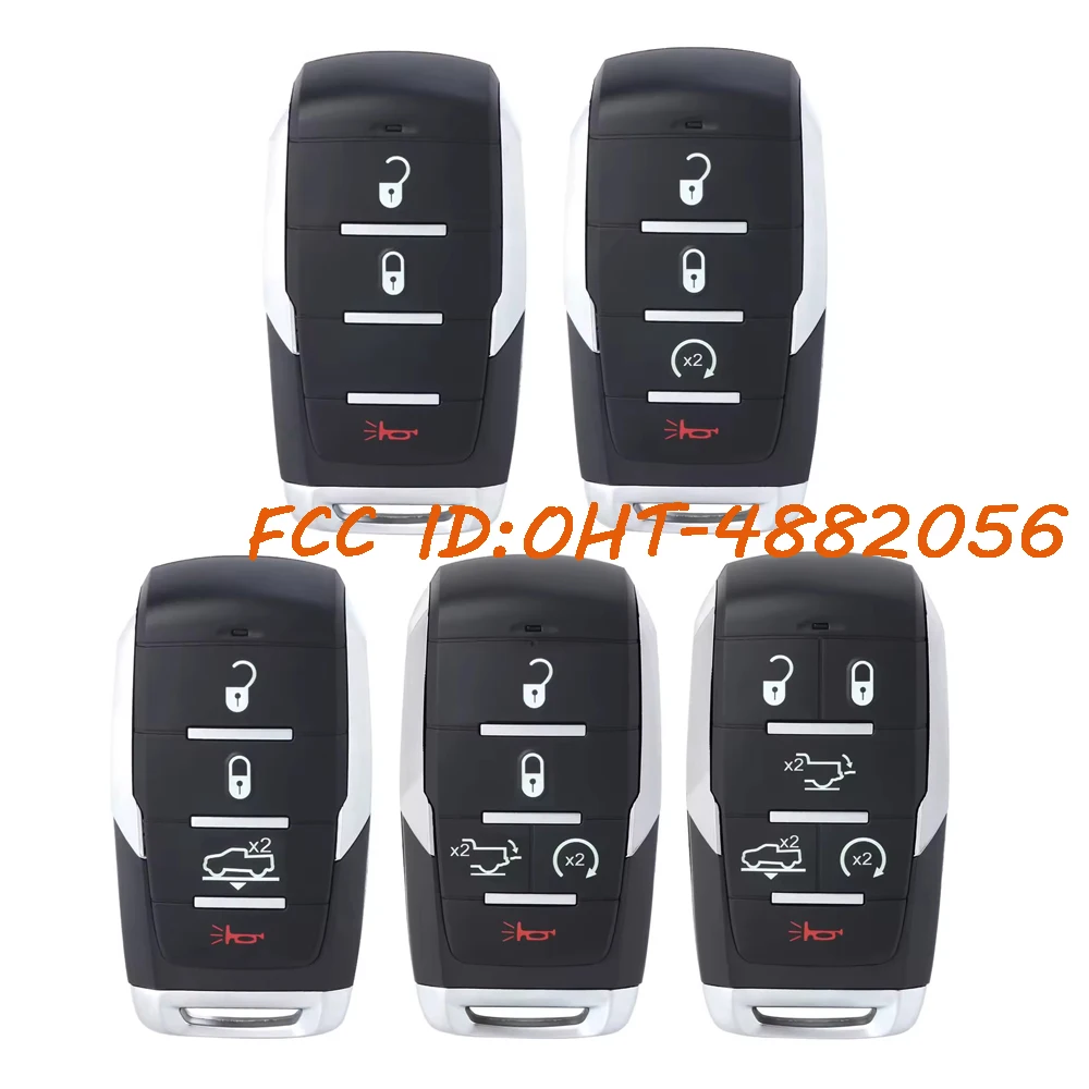 

KEYECU OHT-4882056 Smart Keyless Remote Key Fob for Dodge Ram 1500 Pickup Limited 2019 2020 2021 2022 2023 2024 4A Chip 68442907