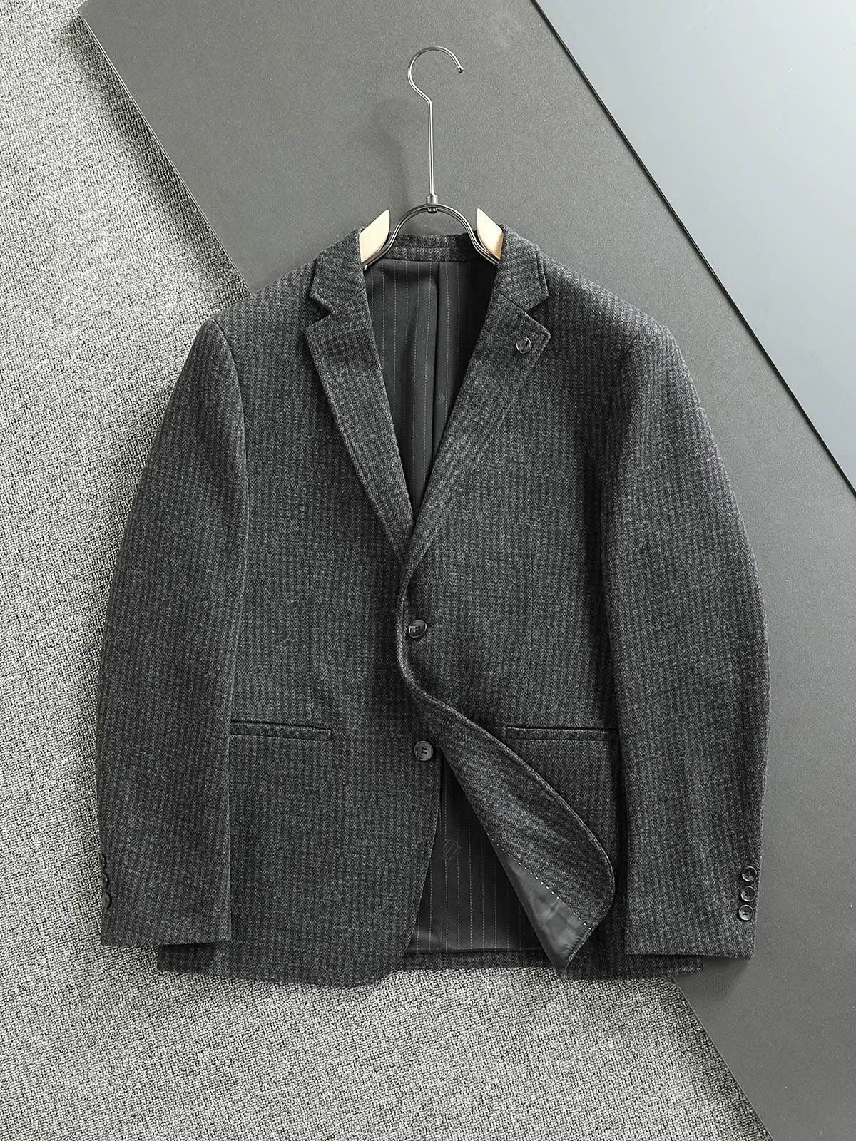 SIJITONGDA2025Men's New Boutique Men's Casual Suit Customized Wool Suit With Full Texture And Exc