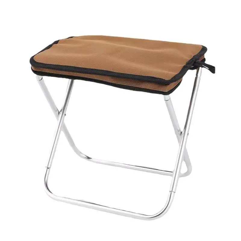 Outdoor Folding Stool Aluminum Alloy Ultra Light Portable Oxford Cloth Thickened Camping Chair