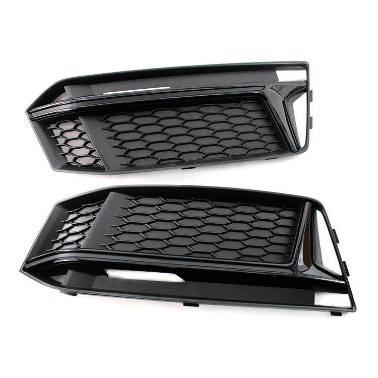 Suitable for 16-18 Year A4L B9S4 Sports Version Bumper Fog Light Frame Honeycomb Under Grid Grille Modification