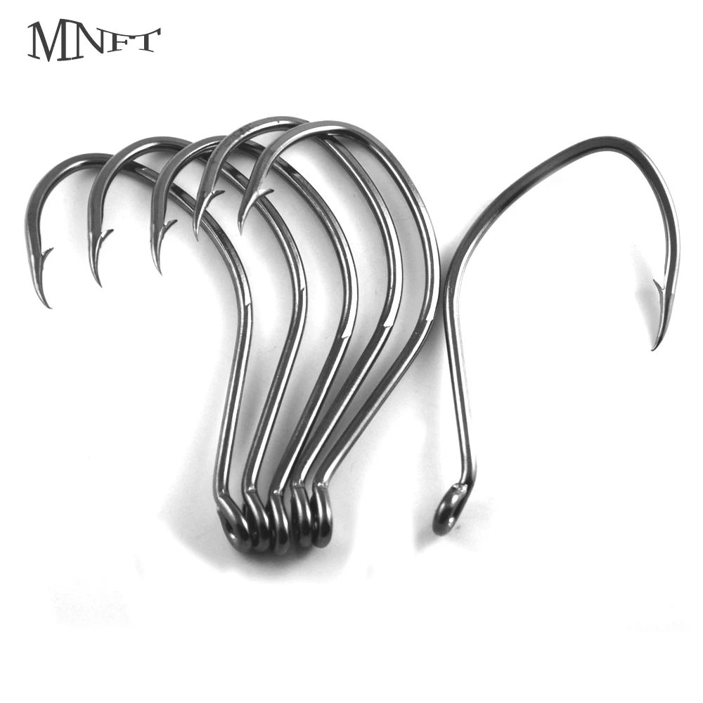 MNFT 10Pcs Size 8*4cm Sharp Big Fishing Hook Freshwate Saltwater On Carbon Steel Sharpened High Carbon Steel Fishing Jig Hook