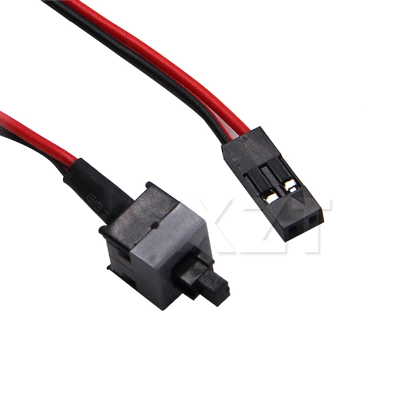 Universal Long Power Line Motherboard Replacement On/Off Button Switch Cable Reset for PC Computer Power Automaticaly Reset Push