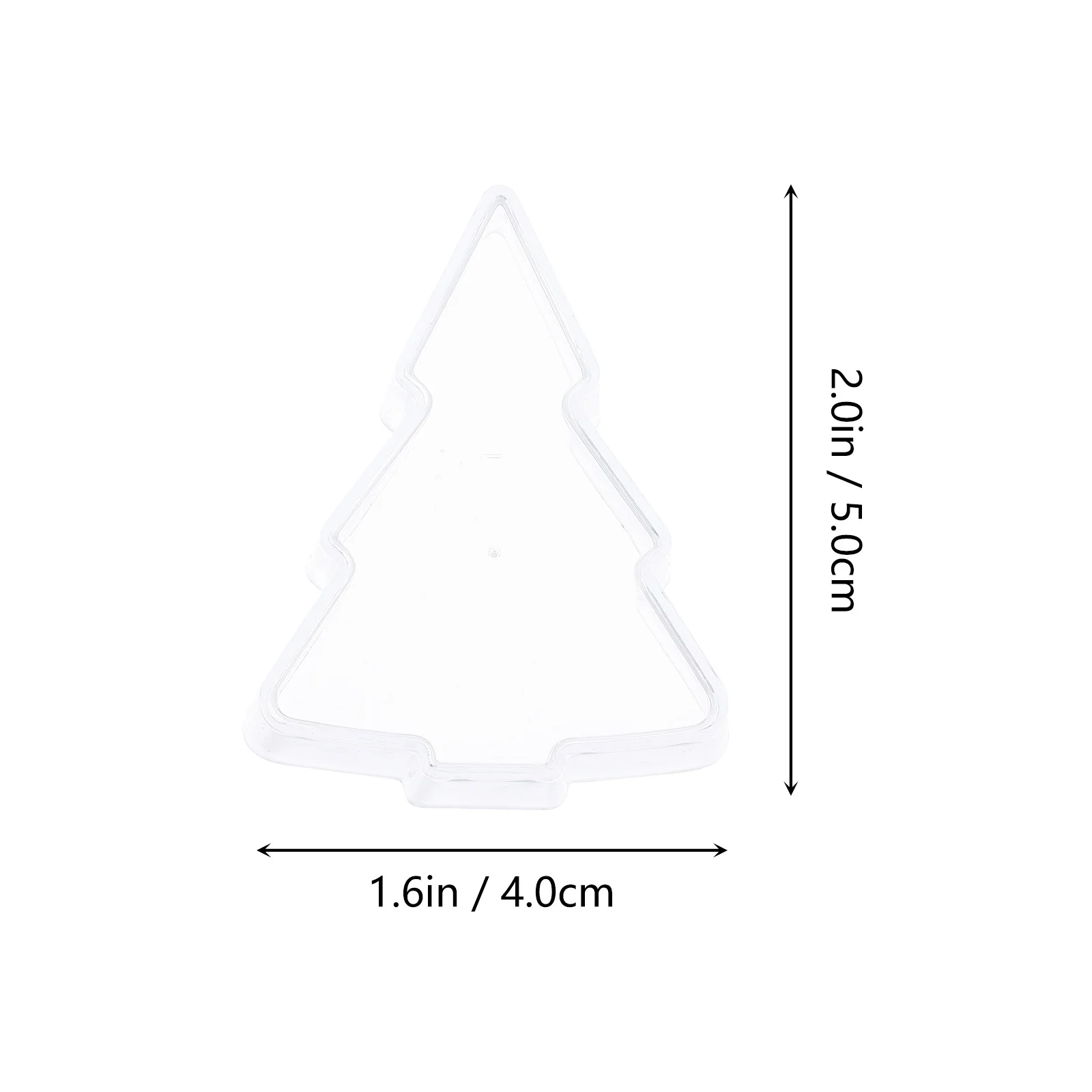 20 stücke Weihnachten Baum Glocke Tasse Flammhemmende Kunststoff Shell Diy Machen Container Für Party Dekoration Geschenk