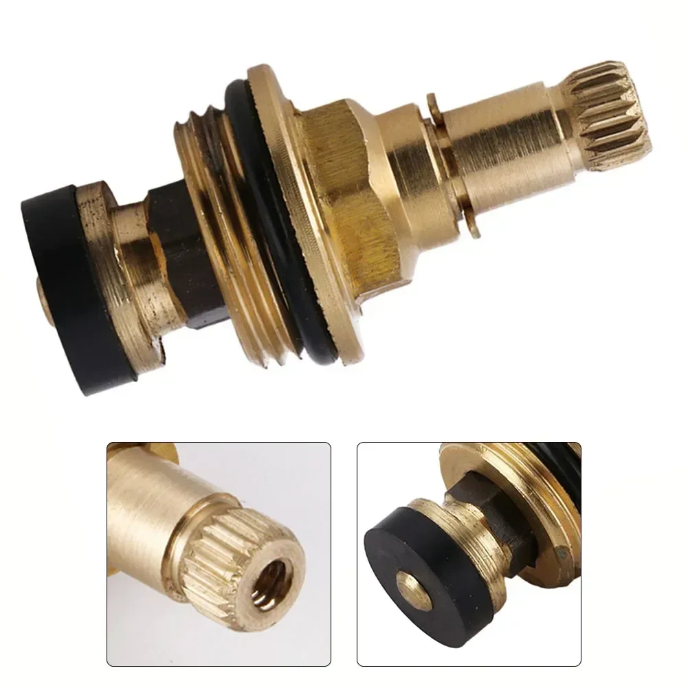 

Brass Faucet Tap Valve Spool Faucet Cartridge Water Valve Core Water Spool G1/2 Copper Body Slow Opening Valve Core