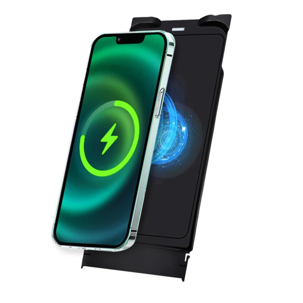 Bezprzewodowa ładowarka samochodowa do telefonu komórkowego Konsola środkowa Przechowywanie QI 18W iPhone szybkie ładowanie dla Maserati Quattroporte M156 2014-2024