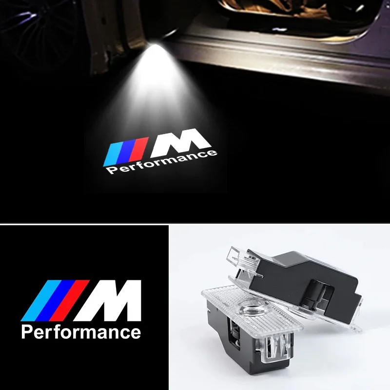 

2PC For BMW E36 F20 E46 E39 E38 E90 E53 X3 X5 X6 M2 M4 F30 E60 E87 LED Car Welcome Logo Light Door Projector Light Accessorie