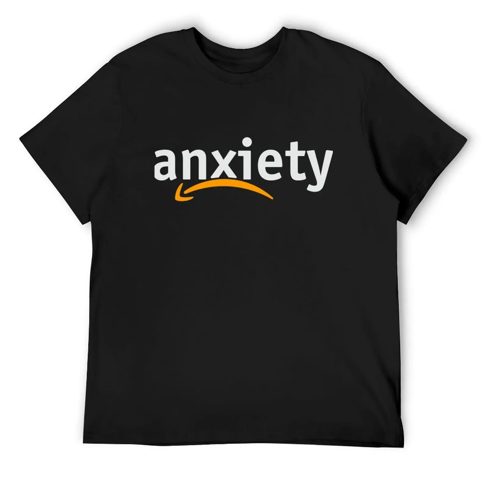 Anxiety Amazon Logo T-Shirt anime clothes shirts graphic tees baggy shirts sports fans outfits for men