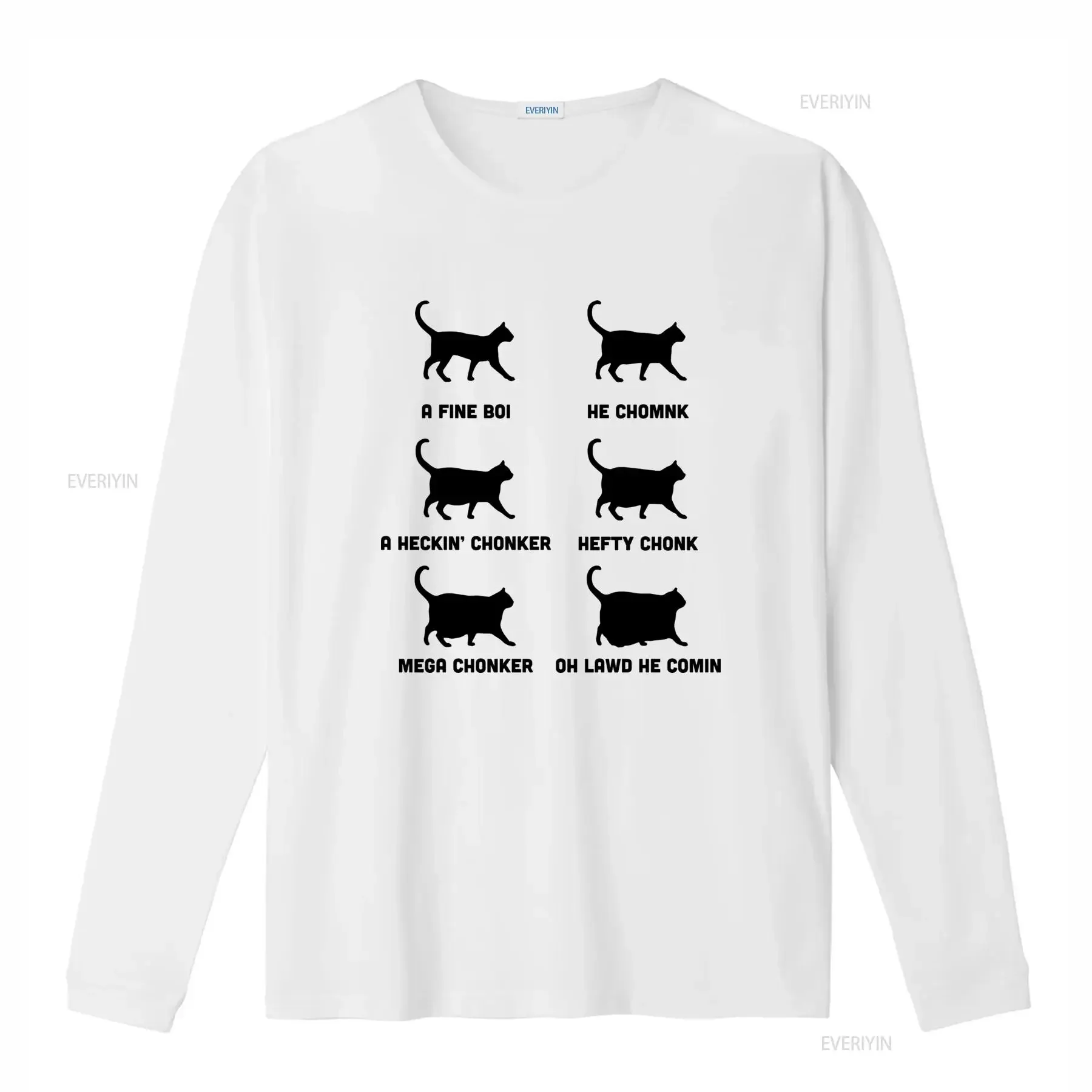 Funny Cats Meme Chonk Cat Chart T Shirt Lover Summer Cool A Fine Boi He Chomnk Heckin Chonker Hefty Mega Oh Lawd Comin vintage
