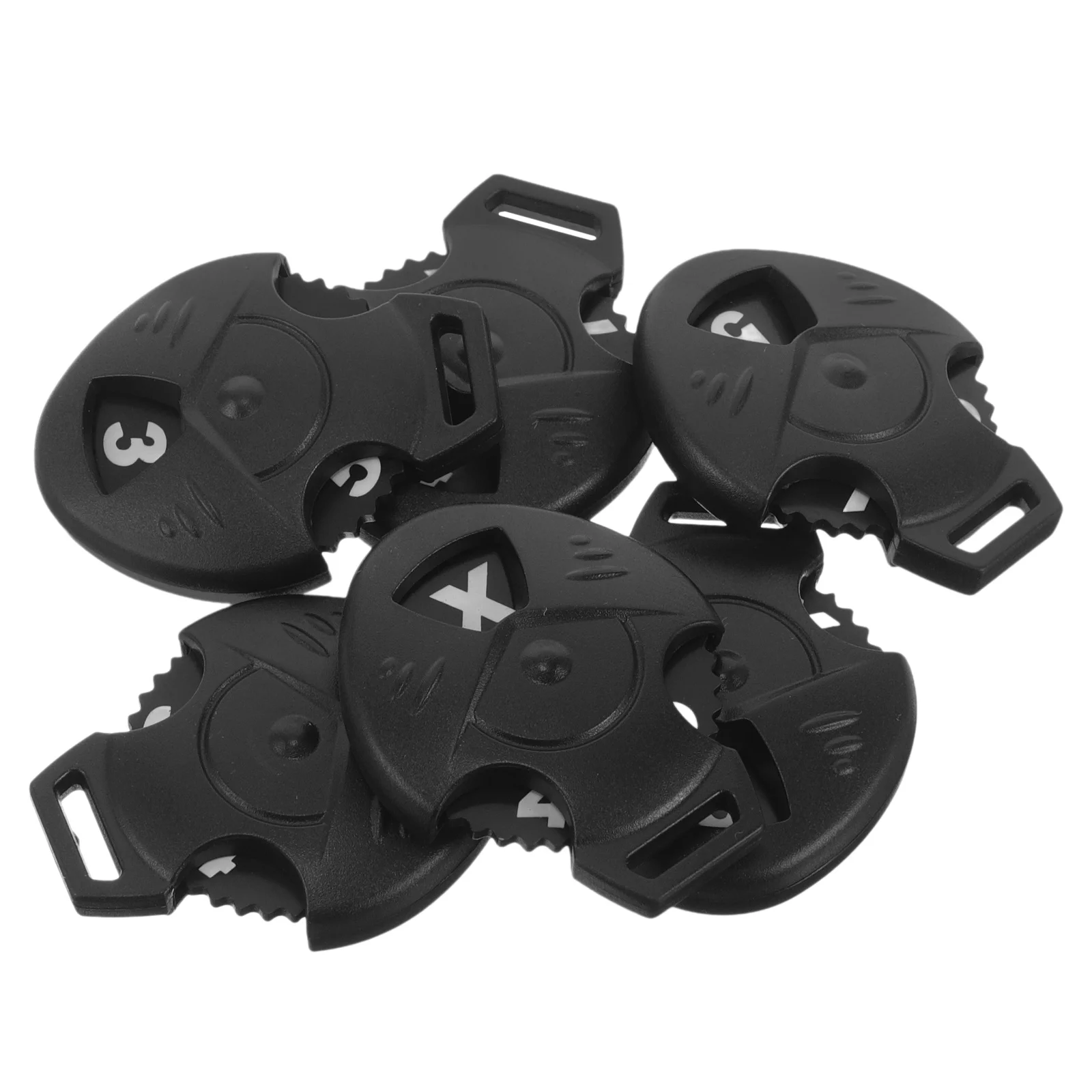 6 قطعة أرقام نادي الغولف العلامات على شكل قلب البلاستيك الدورية غطاء رأس مرن تسميات جهاز تسجيل الغولف جهاز تسجيل الغولف #5