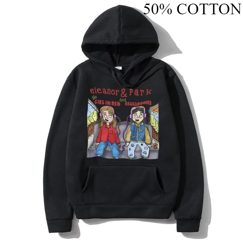 Eleanor Park By Girl باللون الأحمر و Beabadoobee جرافيك هوديي M هوديي رياضية للرجال موضة الخريف الشتاء الصوف فضفاض البلوز #1