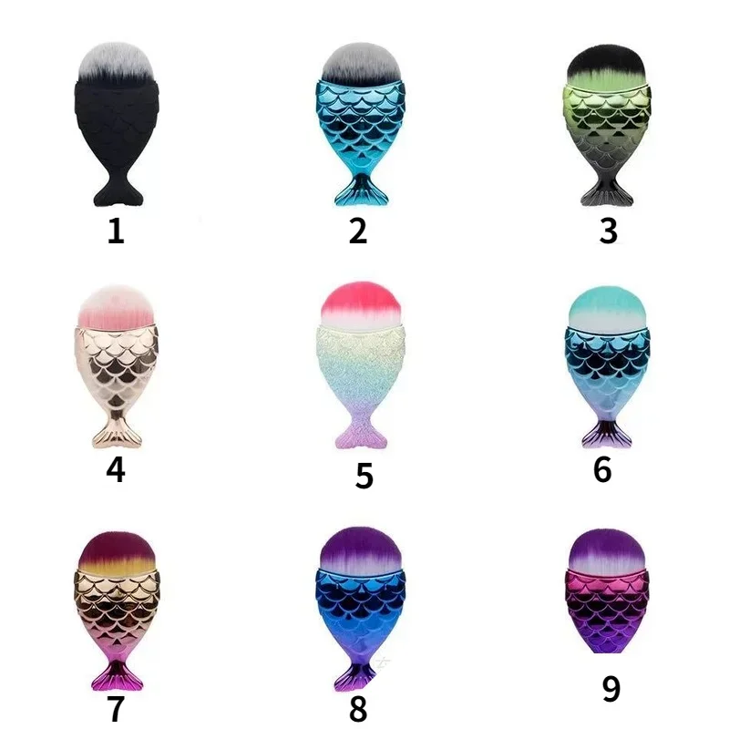 4 Types Plastic Nail Brush Cleaner for Acrylic Nail Art Manicure Care Remove Dust Powder