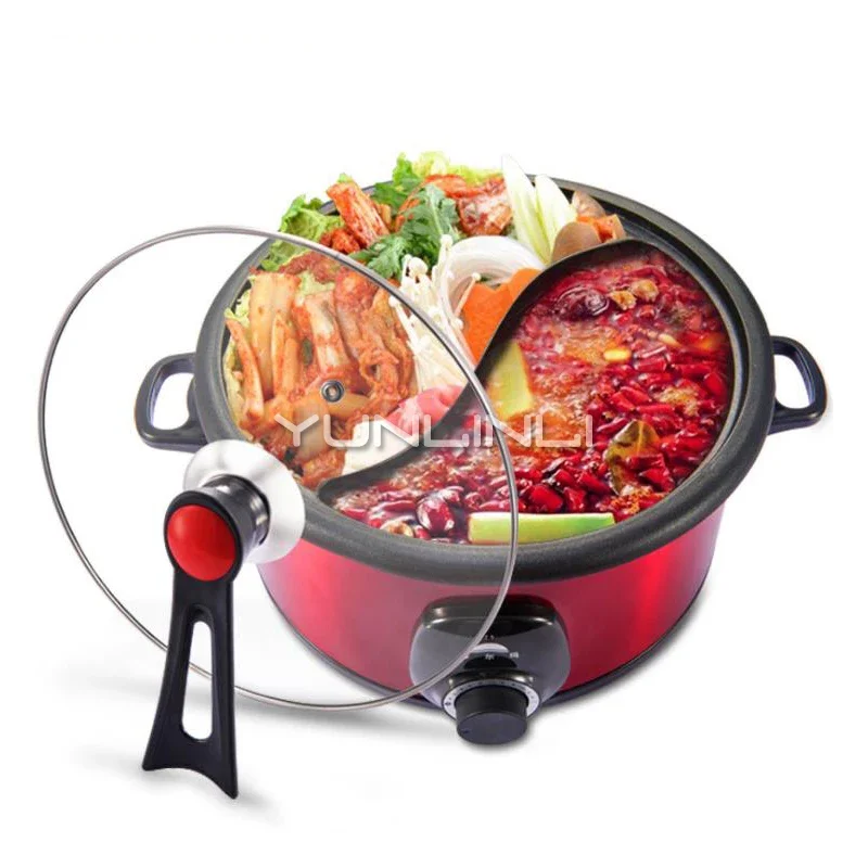 Electric Hot Pot Multifunctional Electric Cooker 3.8L Two-flavor Hot Pot LD-HG38A