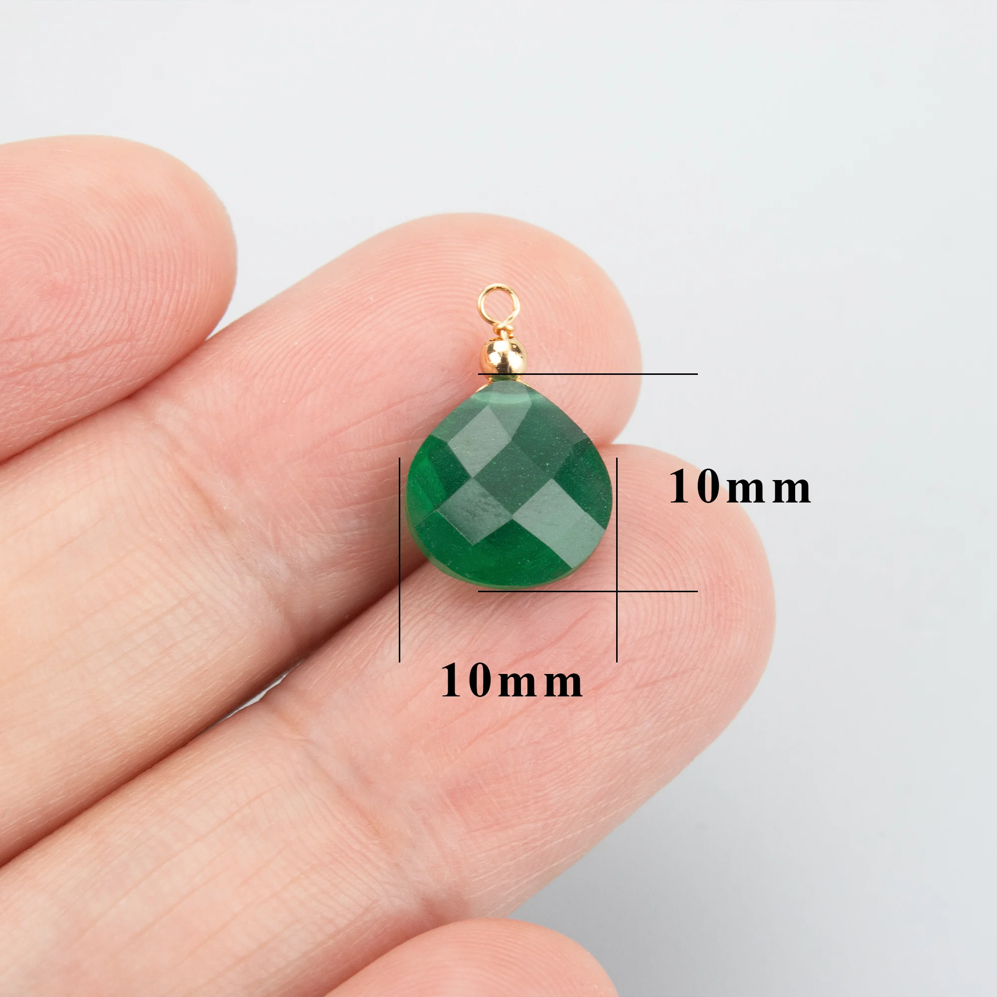 GUFEATHER,4pcs/lot,MH84,jewelry accessories,18k gold plated,natural quartz stone,charms,hand made,diy pendants,jewelry making view 2