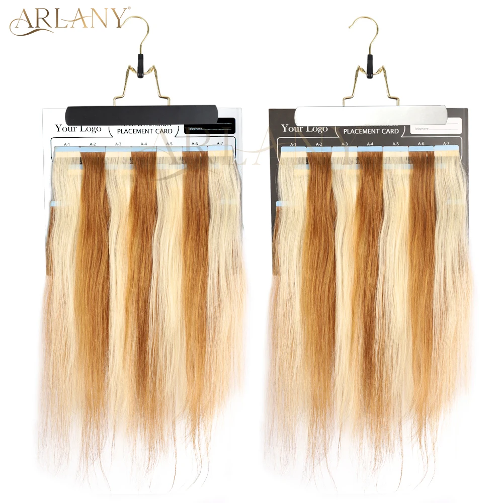 ARLANY Kit de herramientas de extensión de cabello, tablero de colocación de tarjeta de papel con raspador de maquinilla de afeitar de plástico multifunción para herramienta de almacenamiento de cabello de salón