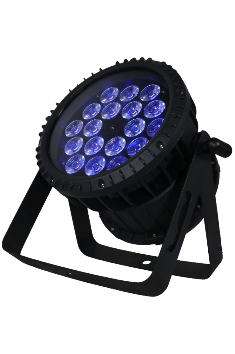 

6 pieces 18*10w led par ip65 waterproof dmx512 rgbw 4in1 outdoor dj disco wedding event stage led par light