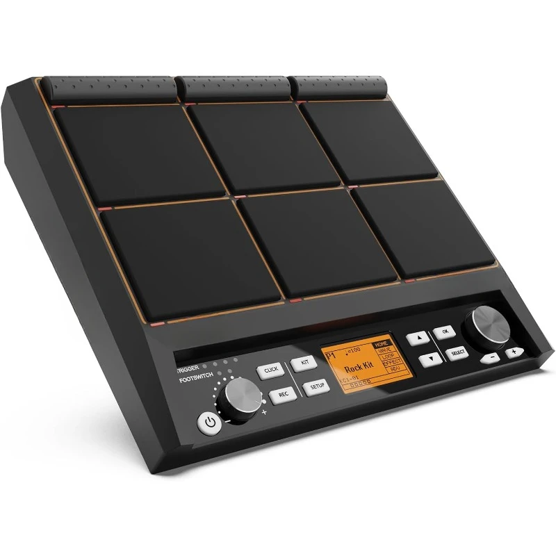 Percussion Sample Pad, Electric Drum  Electronic Drum Set Pad Multipad with MIDI out, USB MIDI, AUX, home.