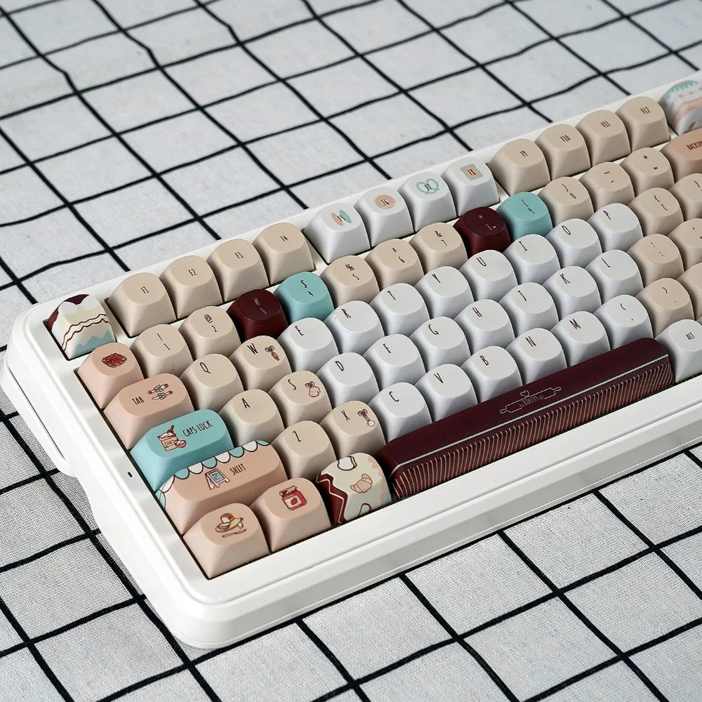 

Bakery, Keycap MA Sublimation 118 Keys, Cute Personality Mechanical Keyboard, Customized