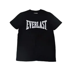 2024 Boxing EVERLAST Men Loose Casual Short Sleeves T-shirt Letter Printing T Shirt O-Neck Cotton Tee Shirt Fitness Sports Tops