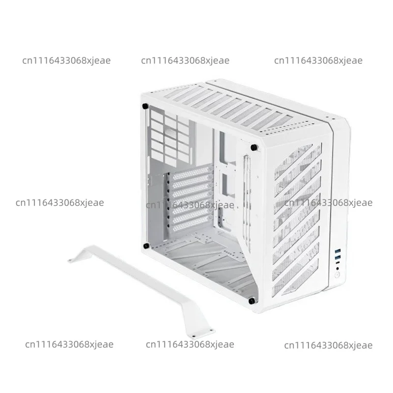 Mini Tower PC Case With Tempered Glass Side Panel, ATX Case Support ATX PSU & Air Cooling