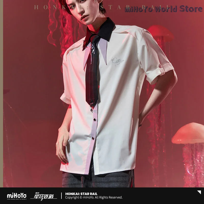 

Оригинальная рубашка Evernight Honkai Star Rail, тематическая серия Impression, рубашка с короткими рукавами, косплей, подарок на день рождения