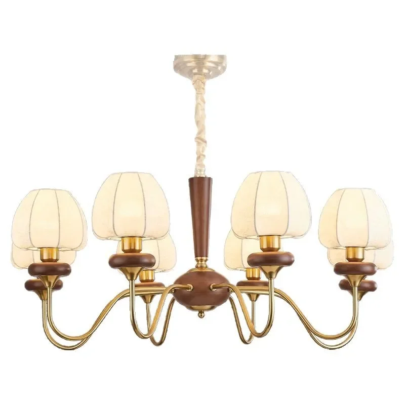 French Medieval Chandelier Retro American Nanyang Style Pendant Light for Living Room Bedroom Dining Area 2025 New Design
